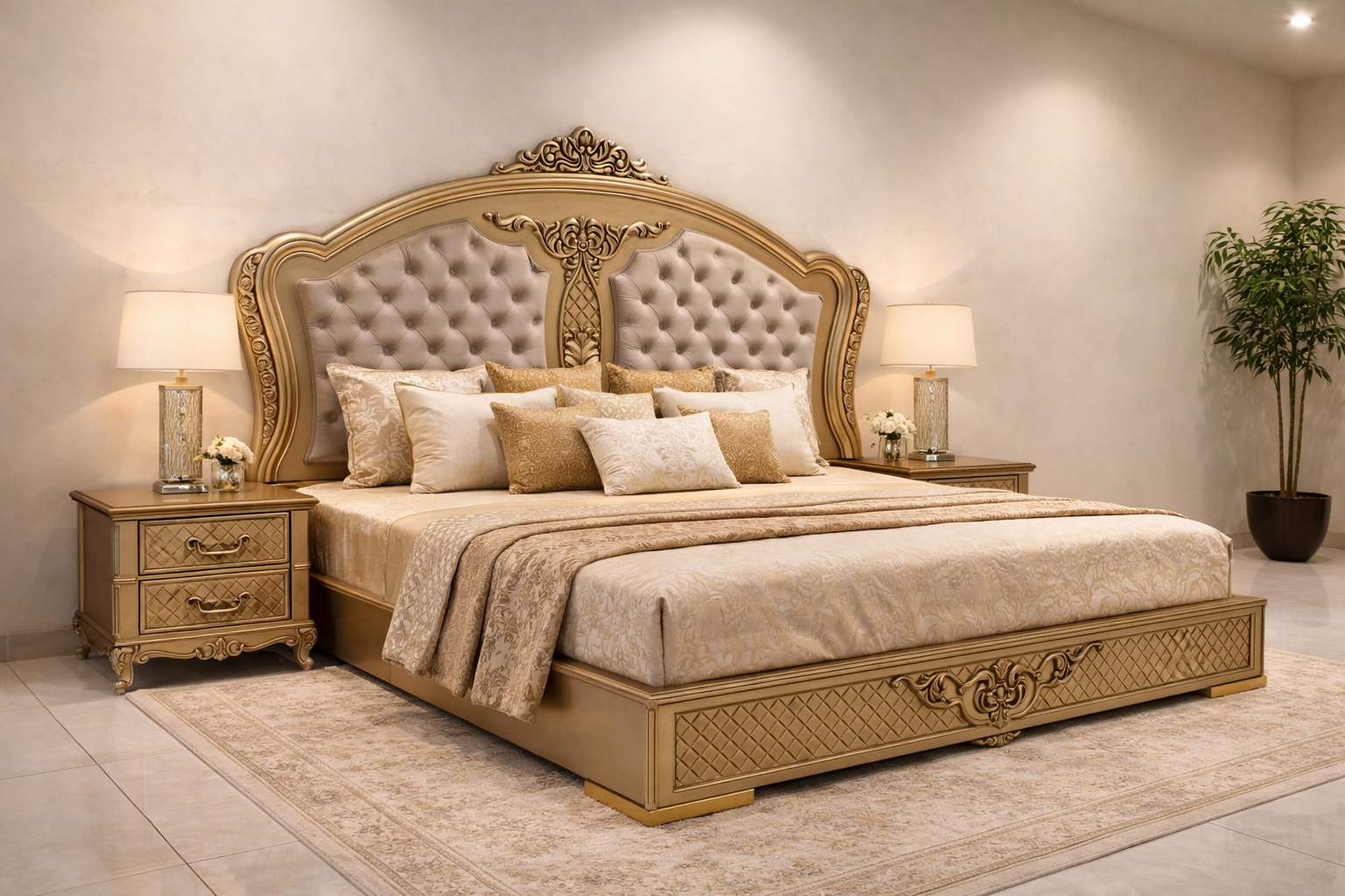 Milano Upholstered Queen Bed