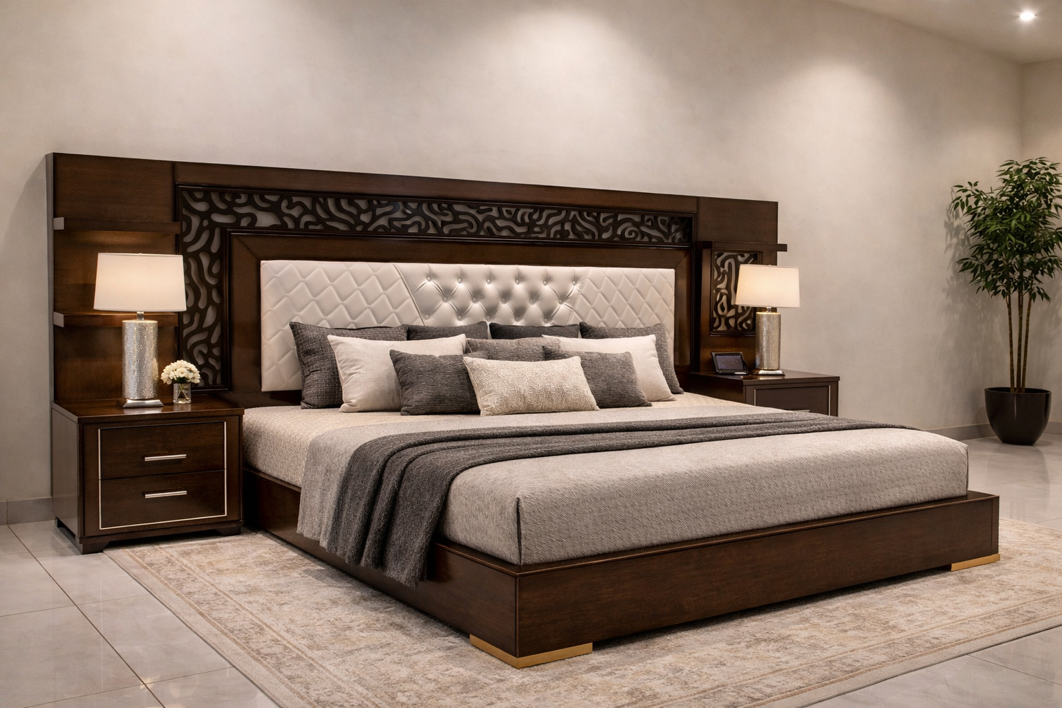 Jaipur Carved Poster Bed